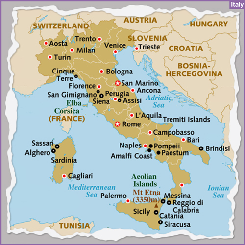 Destination ITALY holiday tours