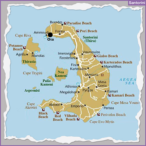 map of santorini
